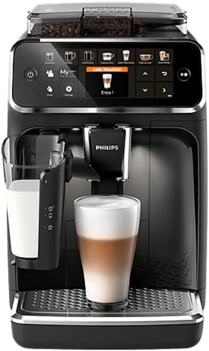 Philips Kaffeevollautomat LatteGo 5400 Serie, Schwarz, 12 Spezialitäten