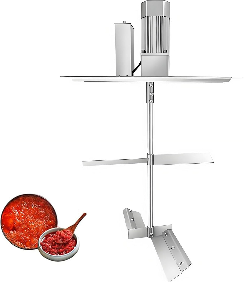 Elektrische Mischmaschine für den gewerblichen Gebrauch - 20L Automatischer Lebensmittelmixer mit 120W Leistung, 4-Klingen-Rührschaber, Ein-Knopf-Start, einstellbare Geschwindigkeit für Marmelade und
