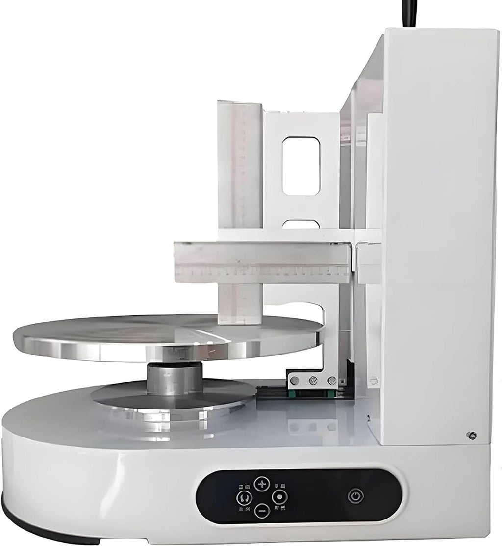 Automatische Kuchencreme Verteilmaschine, Kuchen Beschichtungs Glättungsmaschine, Elektrische Geburtstagskuchen Creme Verteilmaschine，für die Herstellung von 4-12 Zoll Kuchen