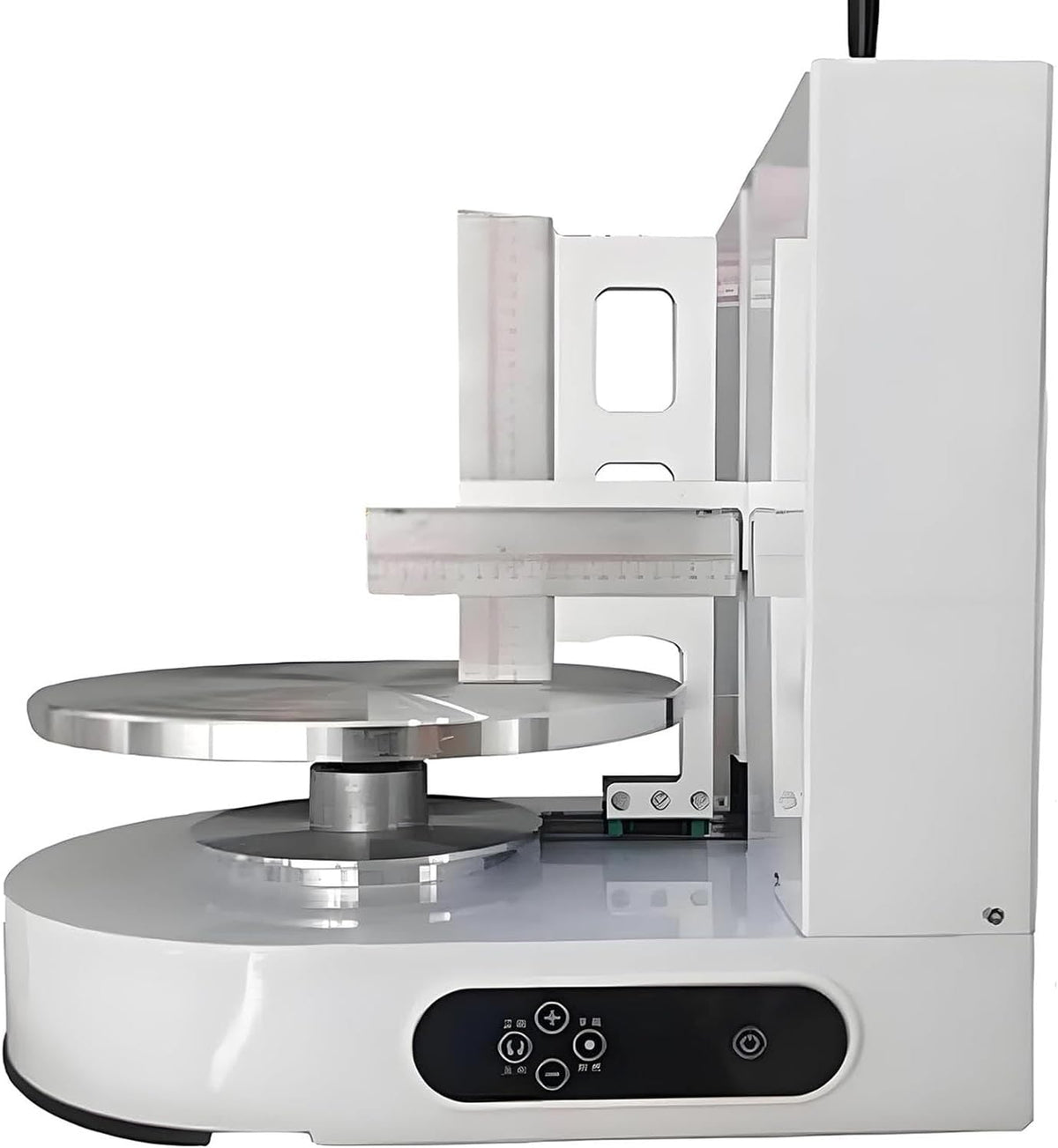 Automatische Kuchencreme Verteilmaschine, Kuchen Beschichtungs Glättungsmaschine, Elektrische Geburtstagskuchen Creme Verteilmaschine，für die Herstellung von 4-12 Zoll Kuchen