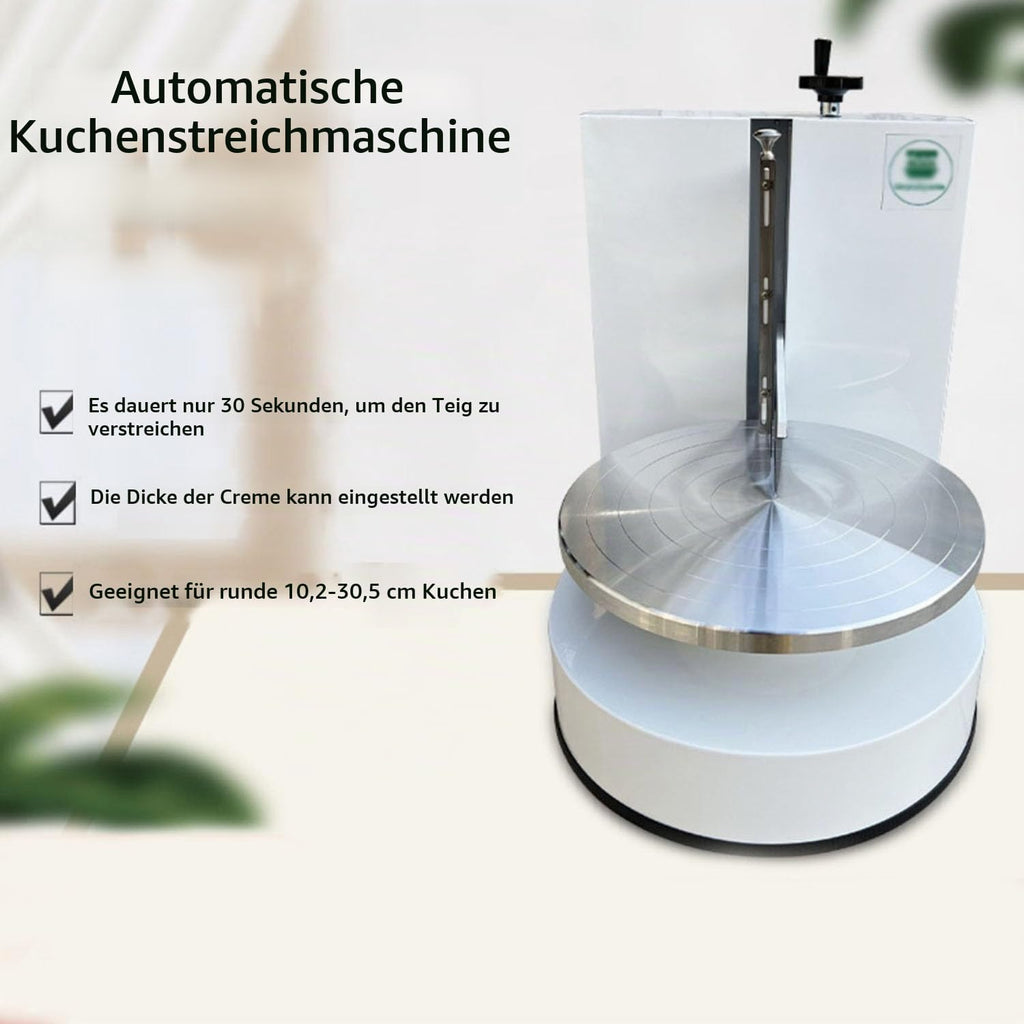 Automatische Kuchencreme Verteilmaschine, Kuchen Beschichtungs Glättungsmaschine, Elektrische Geburtstagskuchen Creme Verteilmaschine，für die Herstellung von 4-12 Zoll Kuchen