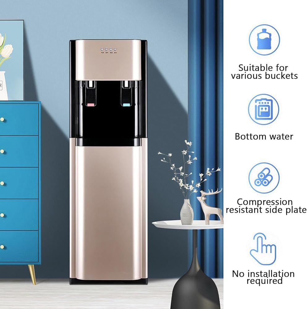 Wasserspender mit Leerflaschenanzeige für Zuhause und Büro, Heiß- und Kaltfunktion