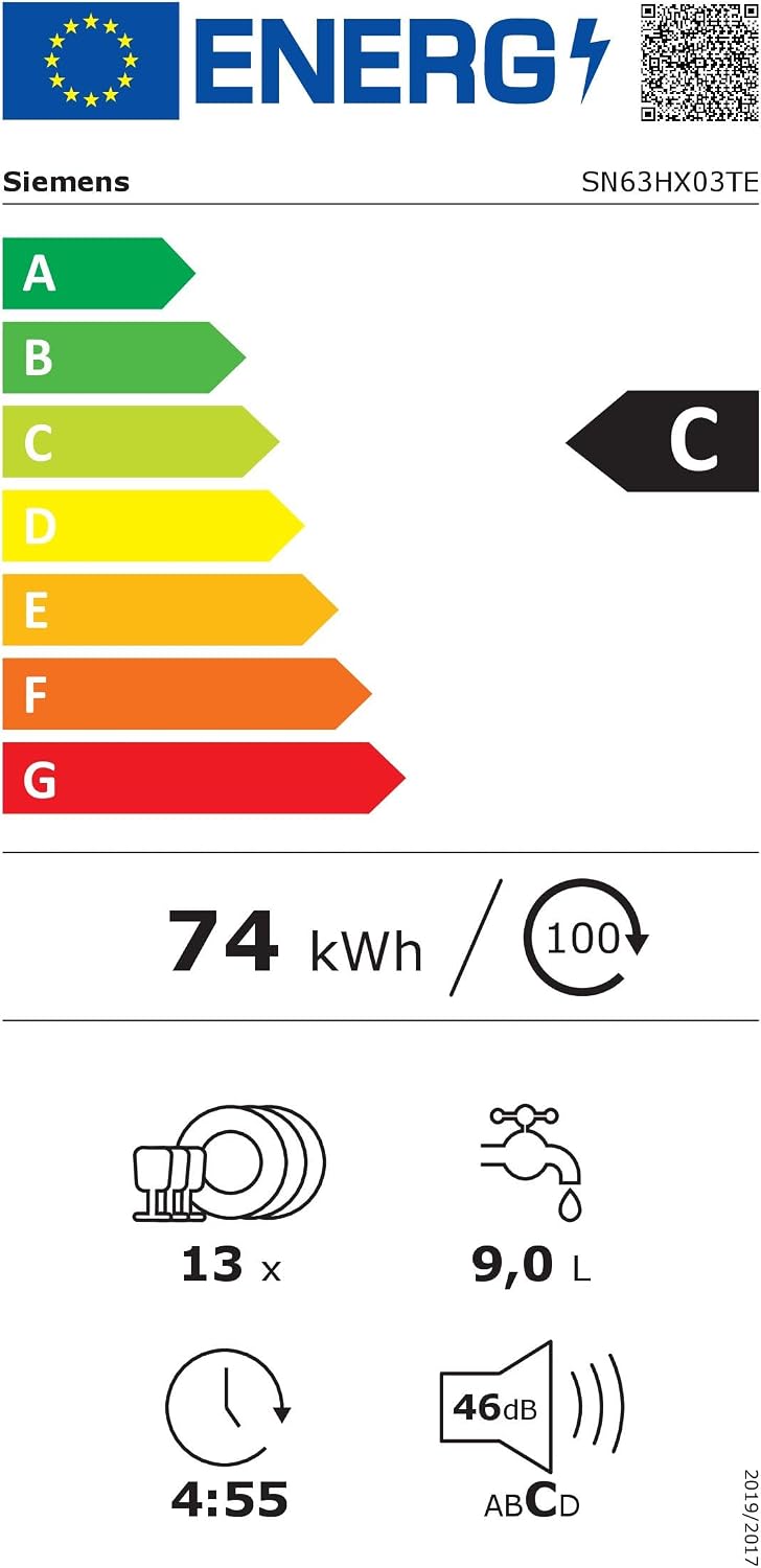 Siemens iQ300 Smarter Vollintegrierter Geschirrspüler 60 cm SN63HX03TE