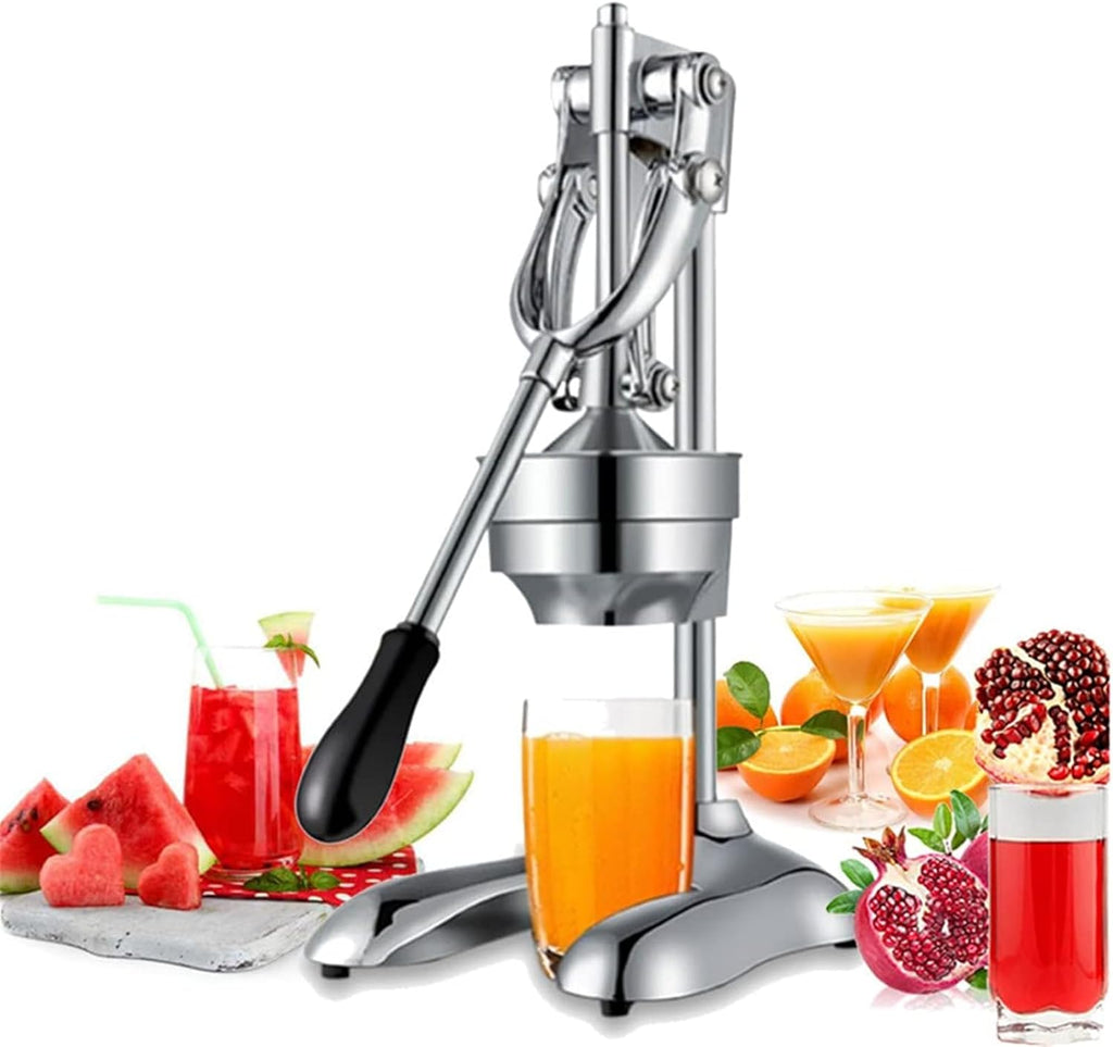 Manuelle Zitruspresse aus Edelstahl, Handpresse, Entsafter für Gewerbe und Haushalt, Zitrus-, Zitronen-, Orangen-, Granatapfel-Fruchtsaft-Extraktor