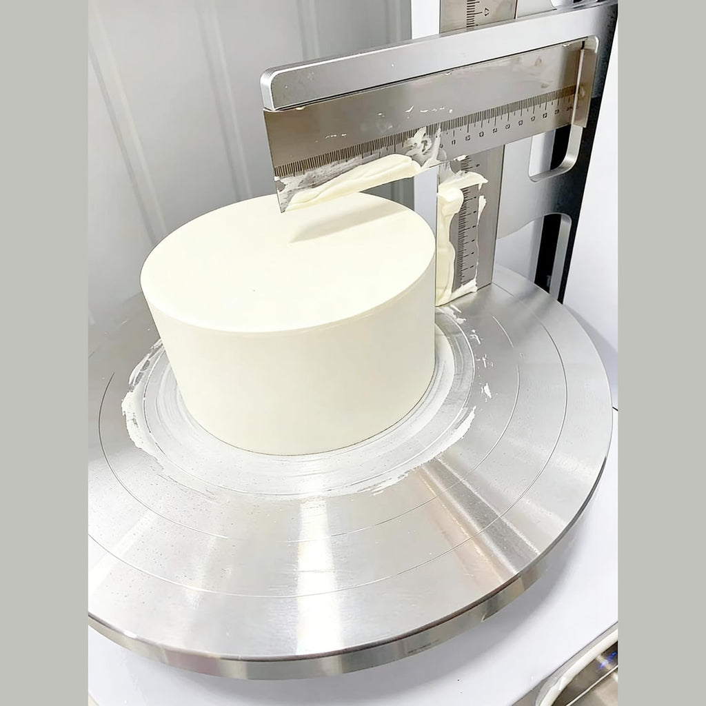 Automatische Kuchencreme Verteilmaschine, Kuchen Beschichtungs Glättungsmaschine, Elektrische Geburtstagskuchen Creme Verteilmaschine，für die Herstellung von 4-12 Zoll Kuchen