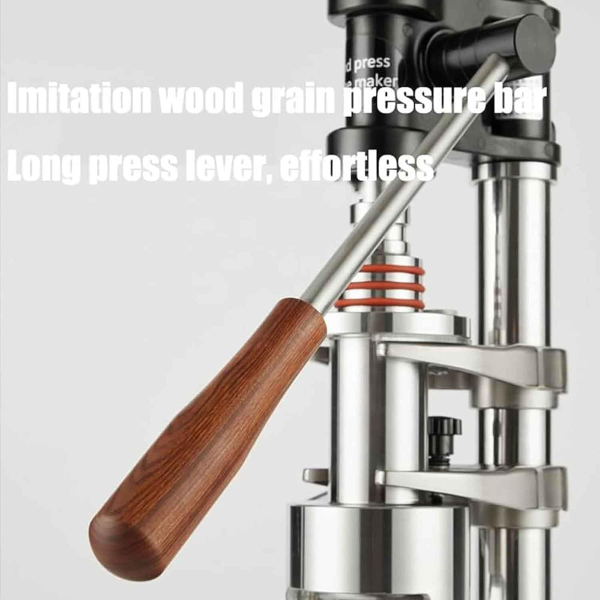 Manuelle Espressomaschine, tragbare Direkthlebel-Kaffeemaschine, Edelstahl, Handpresse, Brauer für Zuhause, Café, Büro