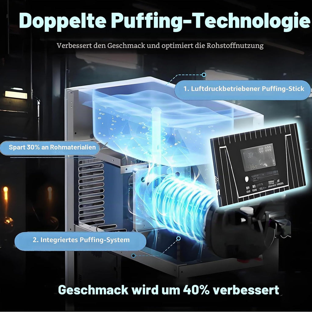 Commercial & Home Soft Serve Ice Cream Maker with LCD Panel, Countertop Design for Easy Operation, High Output Efficiency