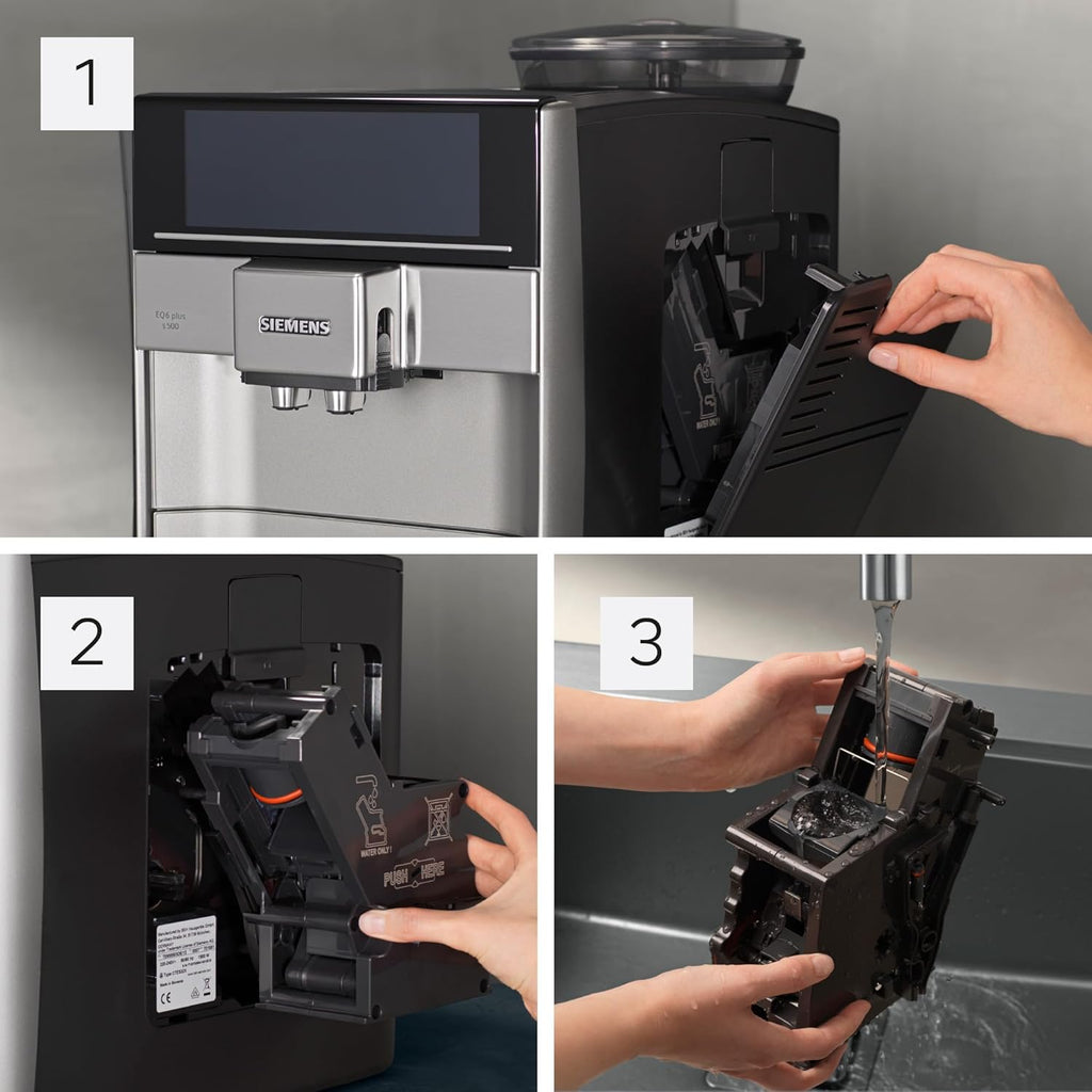 Siemens Kaffeevollautomat EQ6 plus s300, 11 Getränke, TE653501DE, Silber