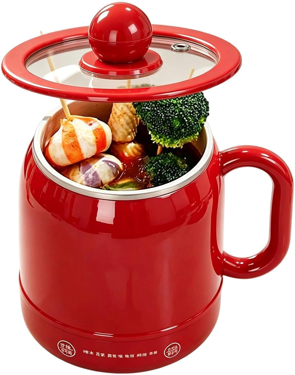 Slow Cooker 6-in-1 Elektrische Keramik-Antihaftbeschichtung, 800 ml mit ergonomischem Griff, ideal für Brei, Milch, Tee – perfekt für Zuhause, Wohnheim, Camping oder Autofahrten